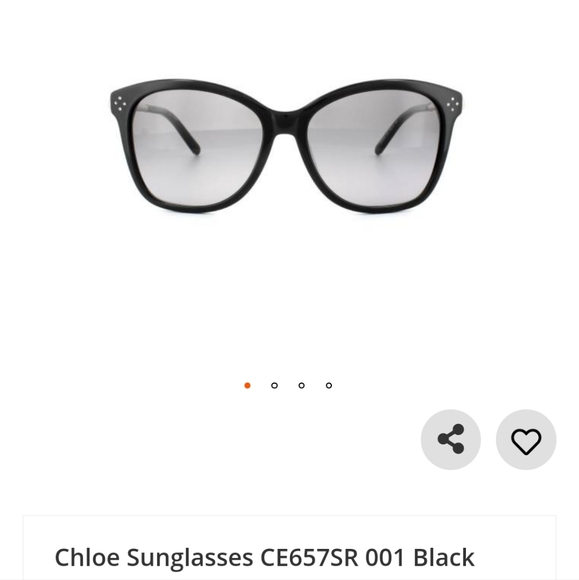 Chloe Sunglasses CE657SR 001 Black Grey Gradient main image 13